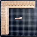 Chaflan Continuo - 60 - ARCOS Moldura de Madera de Pino de Primera, Linea para Marco, Tipo Plana, de 20mm de espesor x 060mm de ancho. con Textura, sin Acabado.