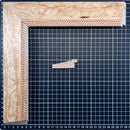 Chaflan Continuo - 60 - PIEDRA Moldura de Madera de Pino de Primera, Linea para Marco, Tipo Plana, de 20mm de espesor x 060mm de ancho. con Textura, sin Acabado.