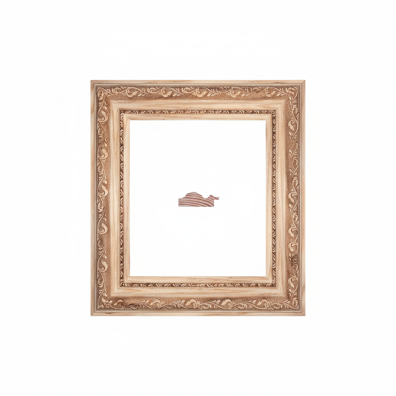 Cordon 54 - 3G Moldura de Madera de Pino de Primera, Linea para Marco, Tipo Plana, de 20mm de espesor x 054mm de ancho. con Textura, sin Acabado.