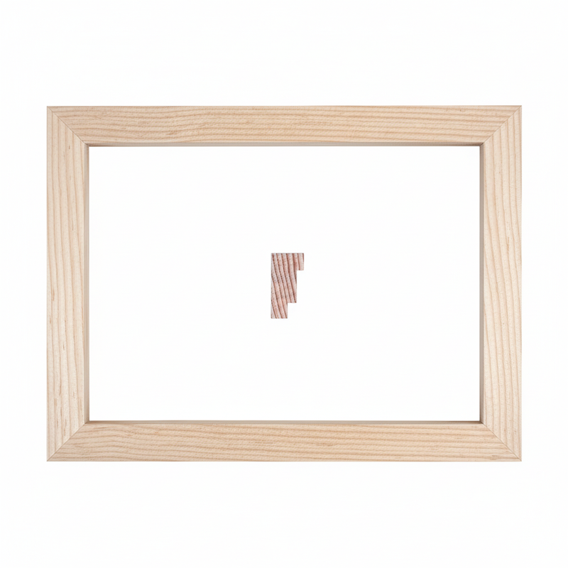 Doble Fondo - Caja - 40 x 20 Moldura de Madera de Pino de Primera, Linea para Marco, Tipo Plana, de 20mm de espesor x 040mm de ancho. sin Textura, sin Acabado.