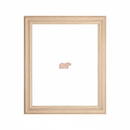 FEA Moldura de Madera de Pino de Primera, Linea para Marco, Tipo Plana, de 16mm de espesor x 030mm de ancho. sin Textura, sin Acabado.