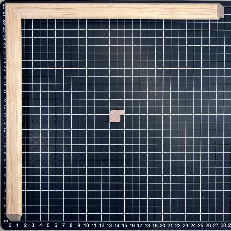 Mauro - 20 Moldura de Madera de Pino de Primera, Linea para Marco, Tipo Plana, de 16mm de espesor x 020mm de ancho. sin Textura, sin Acabado.