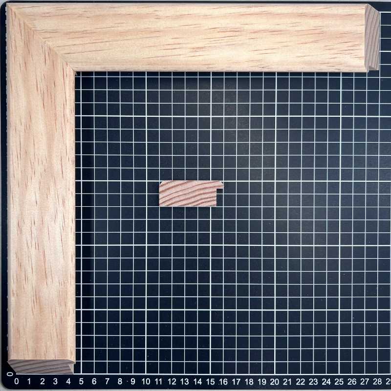 Mauro - 50 Moldura de Madera de Pino de Primera, Linea para Marco, Tipo Plana, de 20mm de espesor x 050mm de ancho. sin Textura, sin Acabado.
