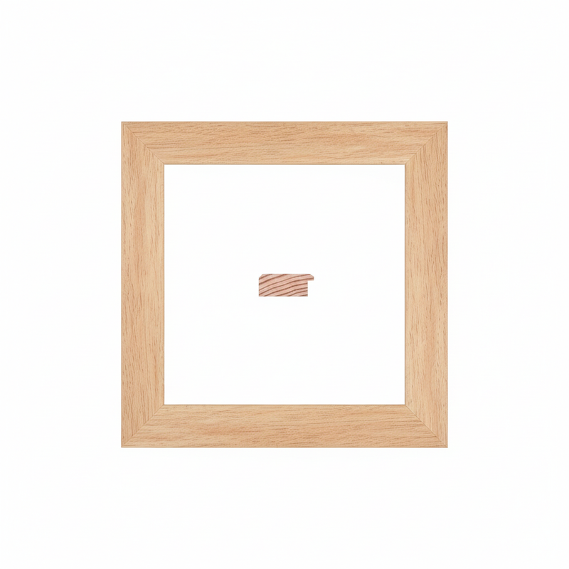 Mauro - 50 Moldura de Madera de Pino de Primera, Linea para Marco, Tipo Plana, de 20mm de espesor x 050mm de ancho. sin Textura, sin Acabado.