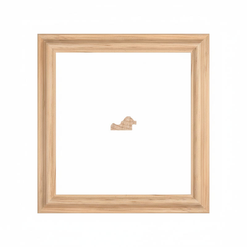 M-1 Moldura de Madera de Pino de Primera, Linea para Marco, Tipo Plana, de 20mm de espesor x 038mm de ancho. sin Textura, sin Acabado.