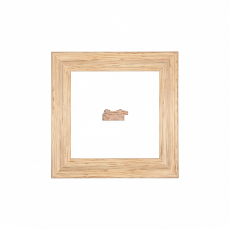 mc - 3 CANADA Moldura de Madera de Pino de Primera, Linea para Marco, Tipo Plana, de 20mm de espesor x 045mm de ancho. sin Textura, sin Acabado.