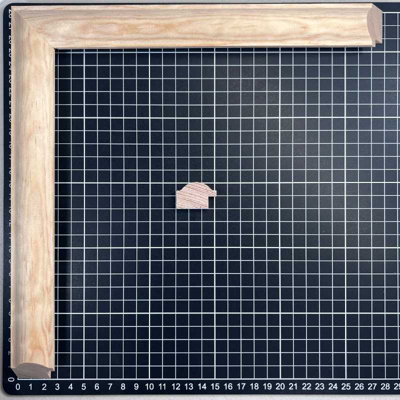 PARROQUIA Moldura de Madera de Pino de Primera, Linea para Marco, Tipo Plana, de 20mm de espesor x 031mm de ancho. sin Textura, sin Acabado.