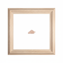 PIRAMIDE - 2 Moldura de Madera de Pino de Primera, Linea para Marco, Tipo Plana, de 20mm de espesor x 039mm de ancho. sin Textura, sin Acabado.