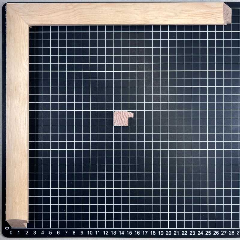 Picasso - 20 x 25 Moldura de Madera de Pino de Primera, Linea para Marco, Tipo Plana, de 19mm de espesor x 025mm de ancho. sin Textura, sin Acabado.