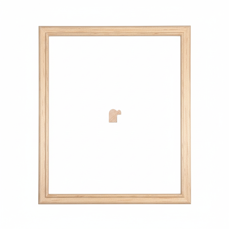 PICO DE LORO 1 - 16 x 15 Moldura de Madera de Pino de Primera, Linea para Marco, Tipo Plana, de 15mm de espesor x 016mm de ancho. sin Textura, sin Acabado.