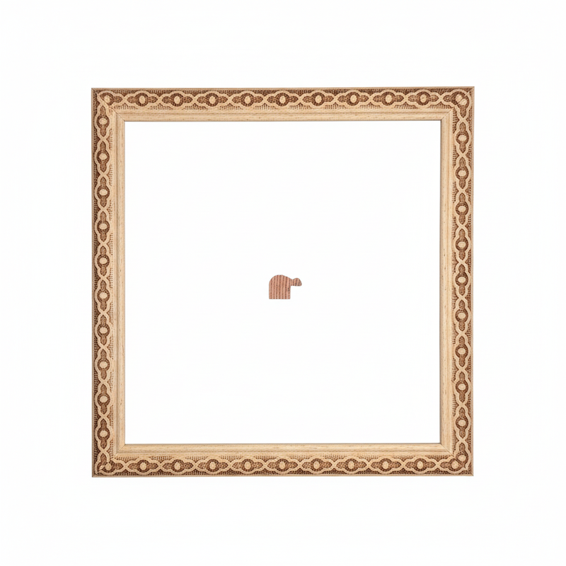 PICO DE LORO 2 - 16 x 20 - G1 Moldura de Madera de Pino de Primera, Linea para Marco, Tipo Plana, de 16mm de espesor x 020mm de ancho. con Textura, sin Acabado.