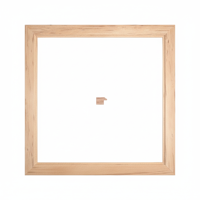 PICO DE PATO Moldura de Madera de Pino de Primera, Linea para Marco, Tipo Plana, de 15mm de espesor x 022mm de ancho. sin Textura, sin Acabado.