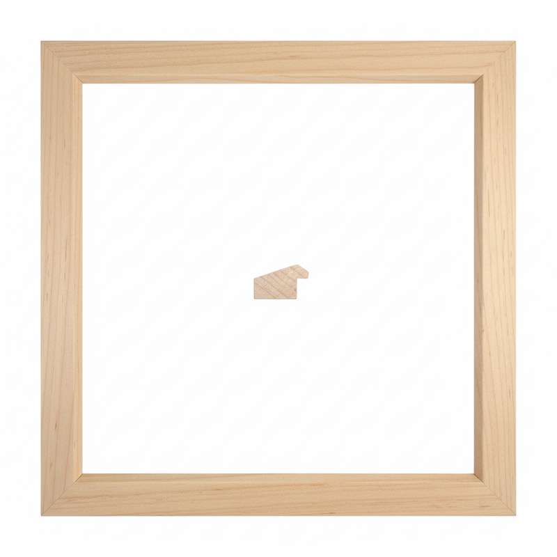 PAMPLONA - 19 x 30 Moldura de Madera de Pino de Primera, Linea para Marco, Tipo Plana, de 19mm de espesor x 030mm de ancho. sin Textura, sin Acabado.