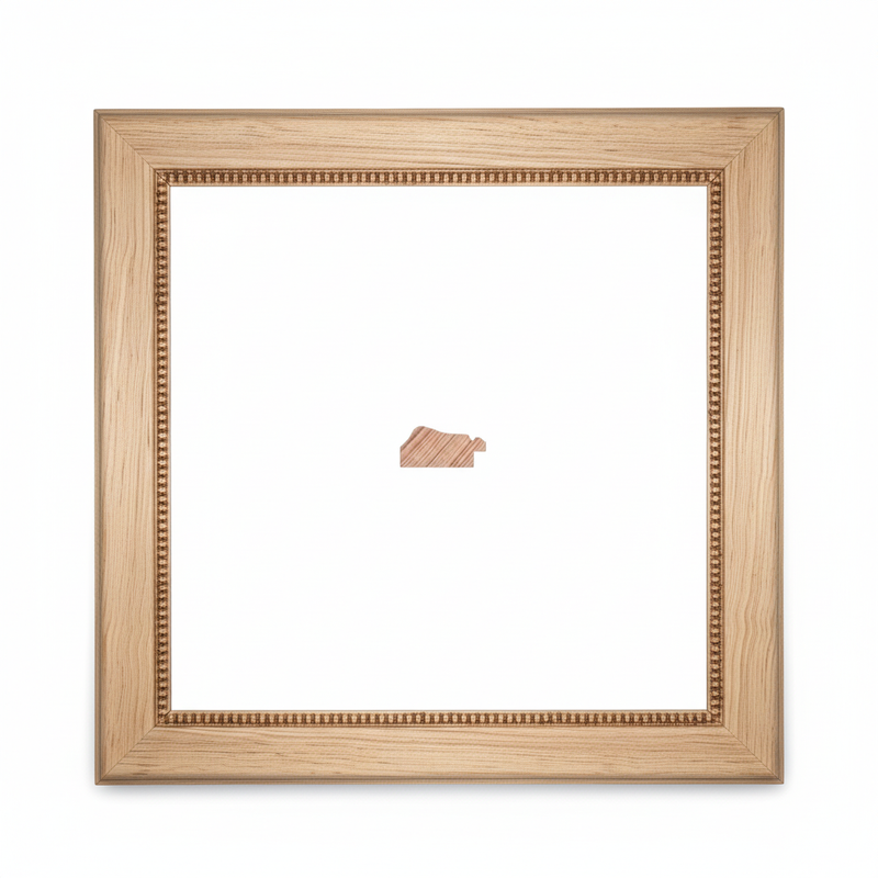 QUIKE - G1 Moldura de Madera de Pino de Primera, Linea para Marco, Tipo Plana, de 20mm de espesor x 042mm de ancho. con Textura, sin Acabado.