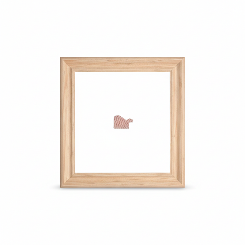 ROMAN liso Moldura de Madera de Pino de Primera, Linea para Marco, Tipo Plana, de 20mm de espesor x 030mm de ancho. sin Textura, sin Acabado.