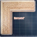 Segovia 90 panal Moldura de Madera de Pino de Primera, Linea para Marco, Tipo Plana, de 20mm de espesor x 090mm de ancho. con Textura, sin Acabado.