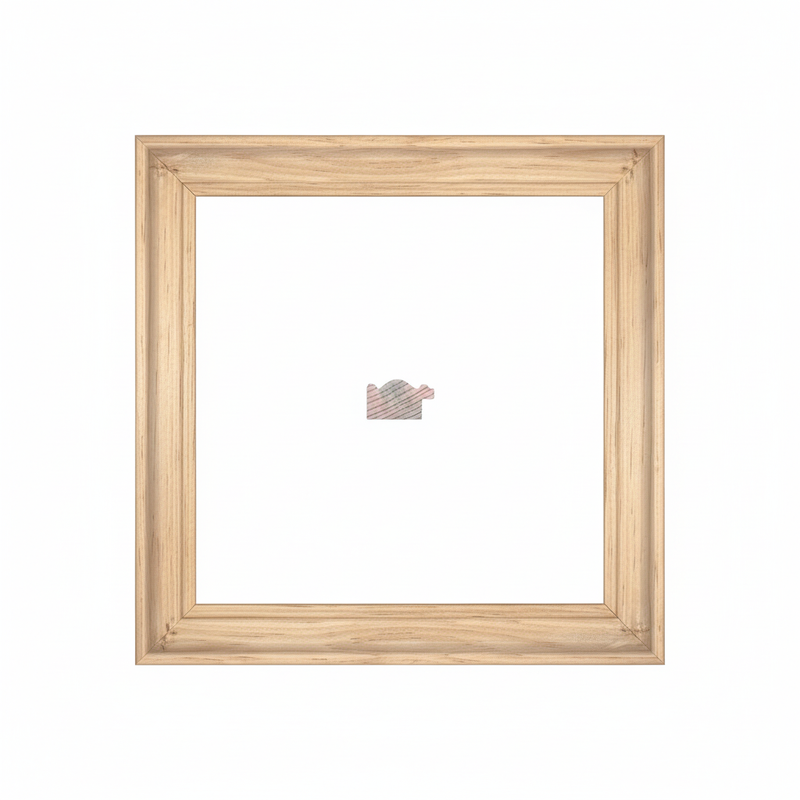 VICTOR Moldura de Madera de Pino de Primera, Linea para Marco, Tipo Plana, de 19mm de espesor x 034mm de ancho. sin Textura, sin Acabado.