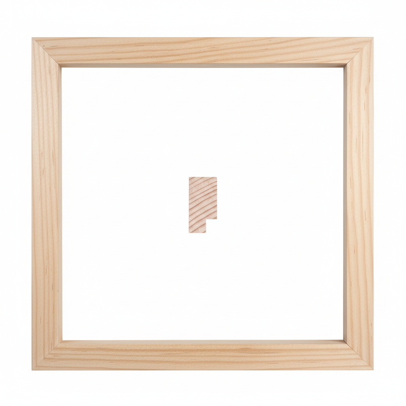 Veneciana - 40 x 20 Moldura de Madera de Pino de Primera, Linea para Marco, Tipo Plana, de 20mm de espesor x 040mm de ancho. sin Textura, sin Acabado.